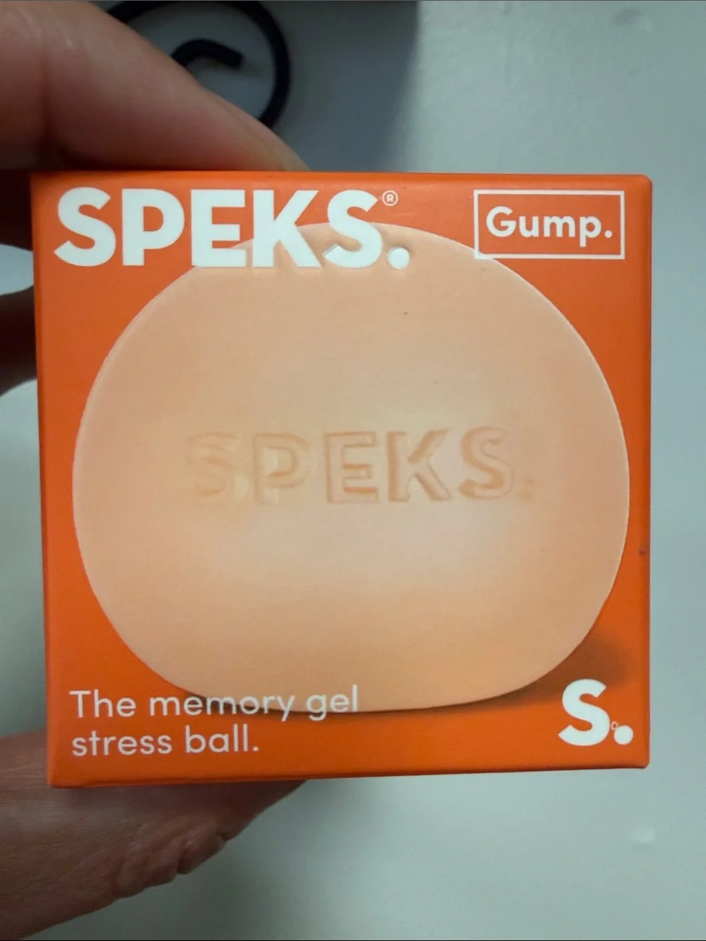 Gump Peach Memory Gel Stress Ball for Kids